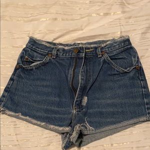 Distressed Lee Denim Shorts from Urban Outfitters